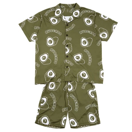 SOCCERJUNKY AVOCADO犬+4 オープンカラーシャツパンツセット