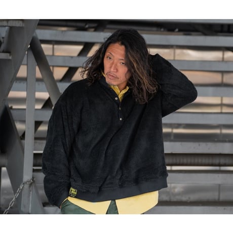 SULLO FLEECE HENLEY NECK