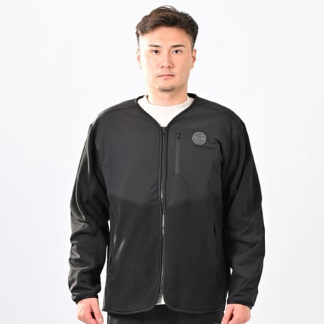 DALPONTE フリースジップカーディガン