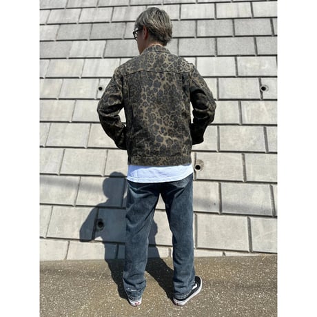 GOBERNANTE. LEOPARD DENIM JACKET