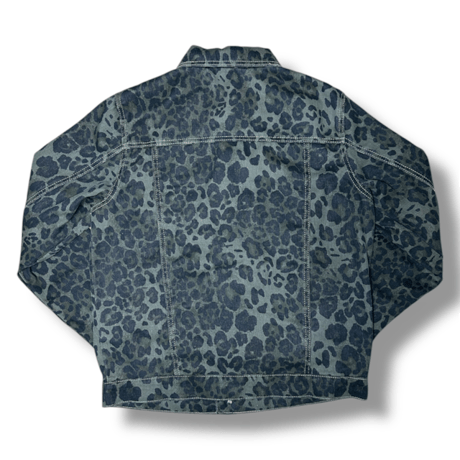 GOBERNANTE. LEOPARD DENIM JACKET