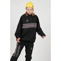 LUZeSOMBRA STRETCH TAFTA MESH HALFZIP TOP