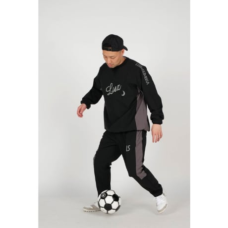 LUZeSOMBRA STRETCH TAFTA MESH PULLOVER TOP