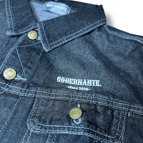 GOBERNANTE. BLACK DENIM JACKET