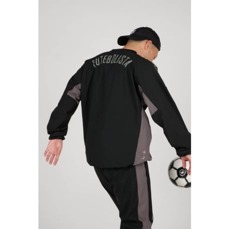 LUZeSOMBRA STRETCH TAFTA MESH PULLOVER TOP