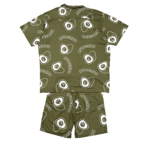SOCCERJUNKY AVOCADO犬+4 オープンカラーシャツパンツセット