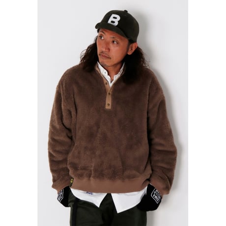 SULLO FLEECE HENLEY NECK