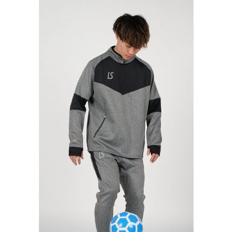 LUZeSOMBRA SINGLE FACE JERSEY HALFZIP TOP