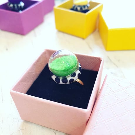 これでラスト！シャカシャカドームリングpico 黄緑