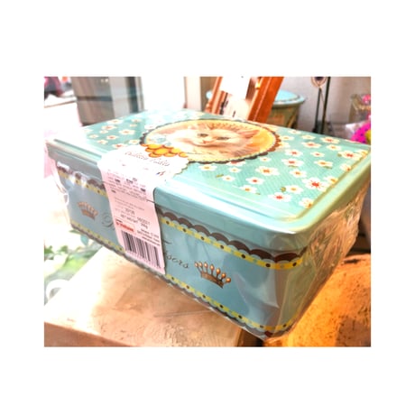青い猫缶・茶色い猫缶【ﾗ･ﾄﾘﾆﾃｰﾇ（アニマル） 缶入りバタークッキー】