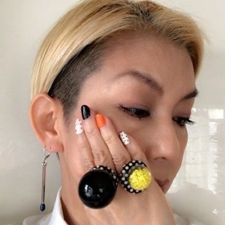 シュッ！マッチ棒のピアス・イヤリング赤×赤 赤×青
