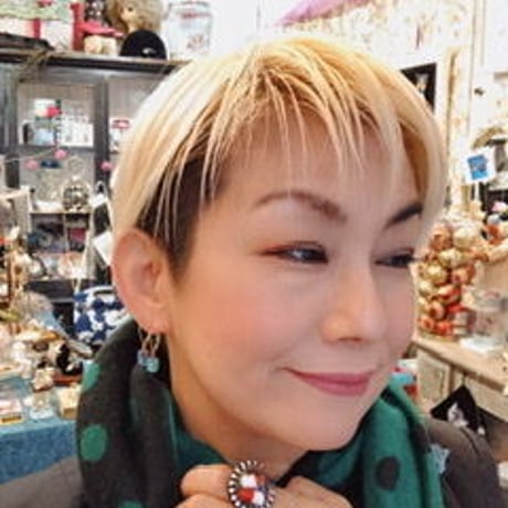 14kgf 全3色 西ドイツヴィンテージ硝子十字架のピアス(小)