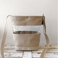 【ダブルサイズ】 クリアショルダー本体（帆布ミックス）　サブレ