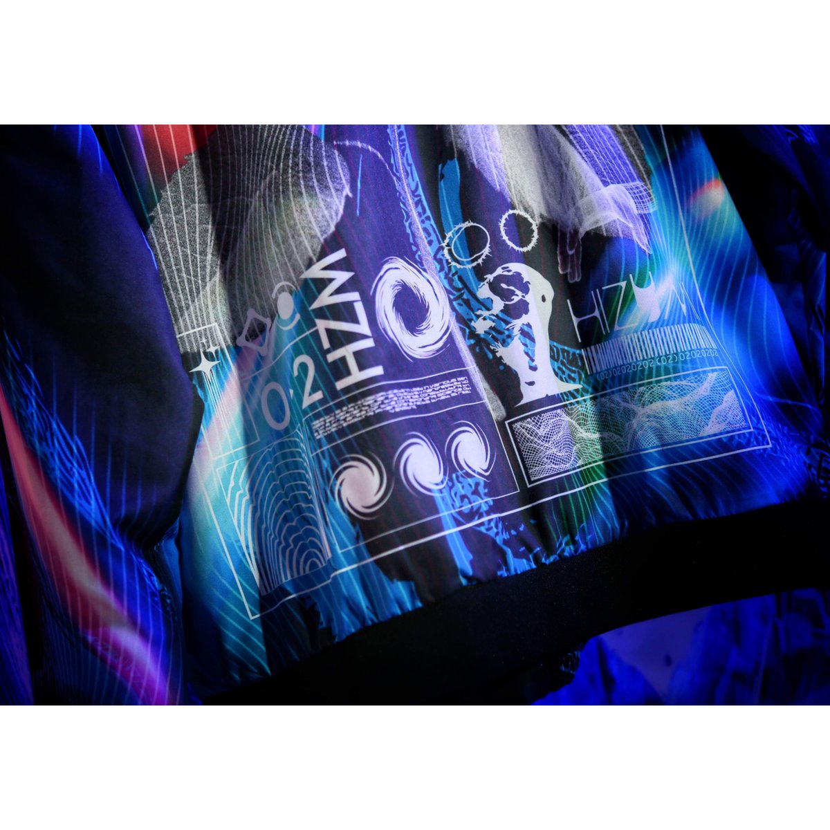 限定販売】蒼が織りなす蜃気楼のライトブルゾン | 歪hizumi