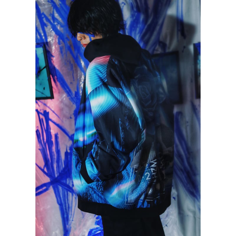 限定販売】蒼が織りなす蜃気楼のライトブルゾン | 歪hizumi