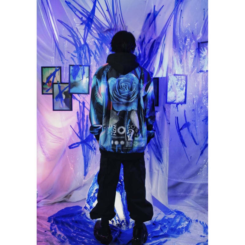 限定販売】蒼が織りなす蜃気楼のライトブルゾン | 歪hizumi