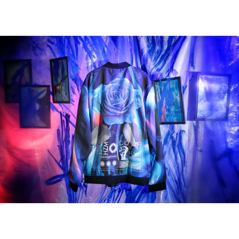 歪hizumiブルゾン 限定販売】蒼が織りなす蜃気楼のライトブルゾン | 歪hizumi