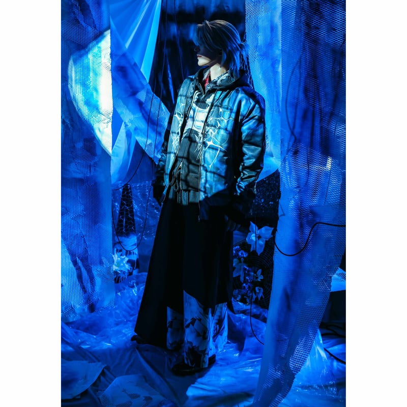 深夜と幻鏡のライトブルゾン | 歪hizumi