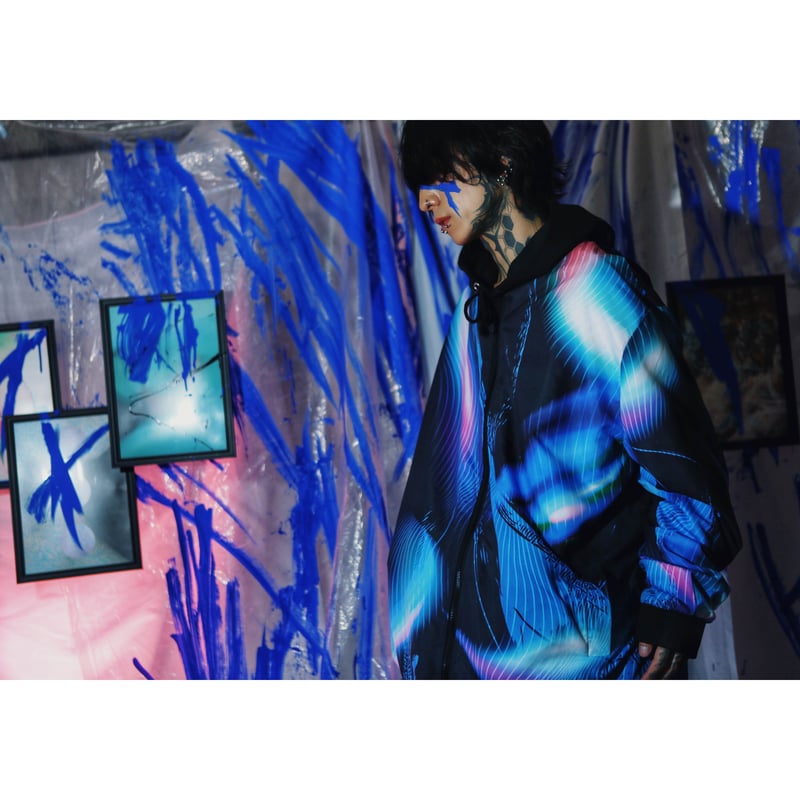 限定販売】蒼が織りなす蜃気楼のライトブルゾン | 歪hizumi