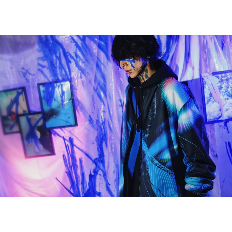 限定販売】蒼が織りなす蜃気楼のライトブルゾン | 歪hizumi