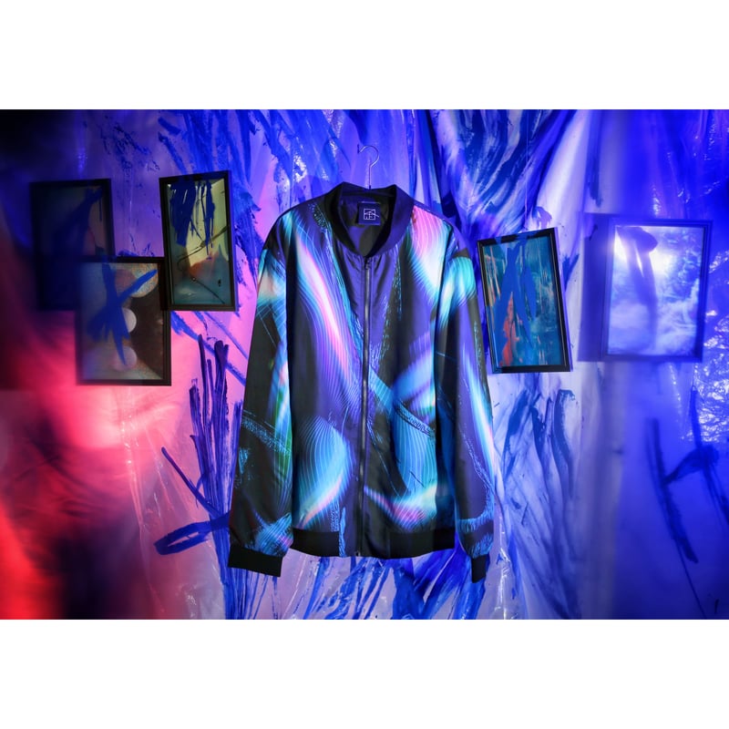 限定販売】蒼が織りなす蜃気楼のライトブルゾン | 歪hizumi