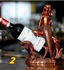 ワインボトルホルダー グラスを持つ人魚姫 アンティーク風 | 吉田商店