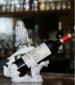 ワインボトルホルダー グラスを持つ人魚姫 アンティーク風 | 吉田商店