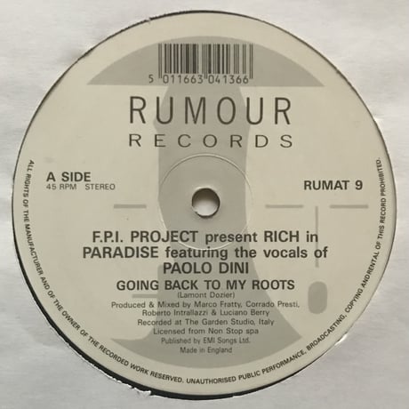 F.P.I. Project - Rich In Paradise / Going Back To My Roots