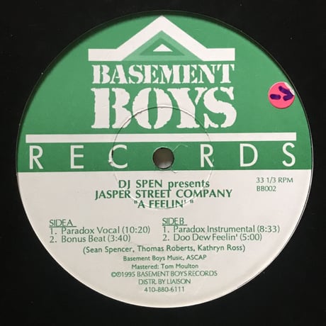DJ Spen Presents Jasper Street Company - A Feelin’