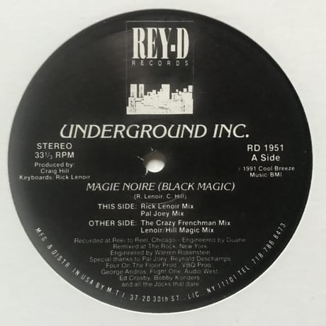 Underground Inc. - Magie Noire (Black Magic)