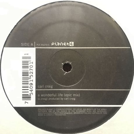 Carl Craig - A Wonderful  Life / As Time Goes By