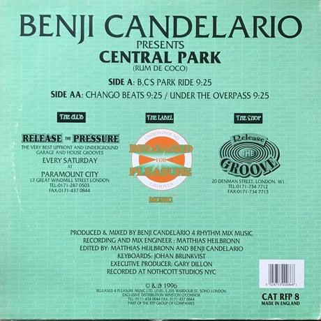 Benji Candelaio - Central Park (Rum De Coco)