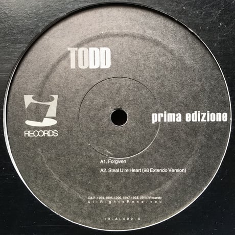 todd edwards prima edizione