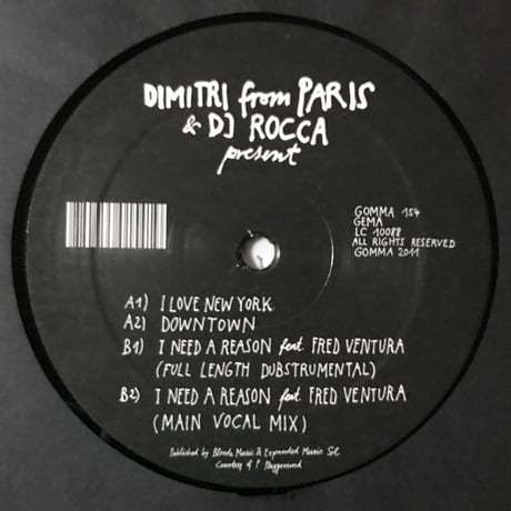 Dimitri From Paris & DJ Rocca Present Erodiscotique - I 🖤 New York EP