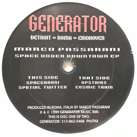 Marco Passarani - Space Under Downtown EP