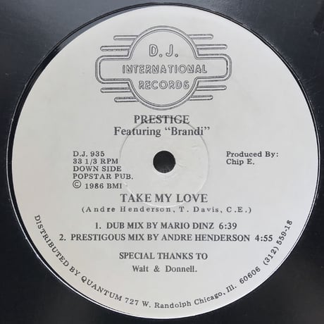 prestige featuring brandi take my love