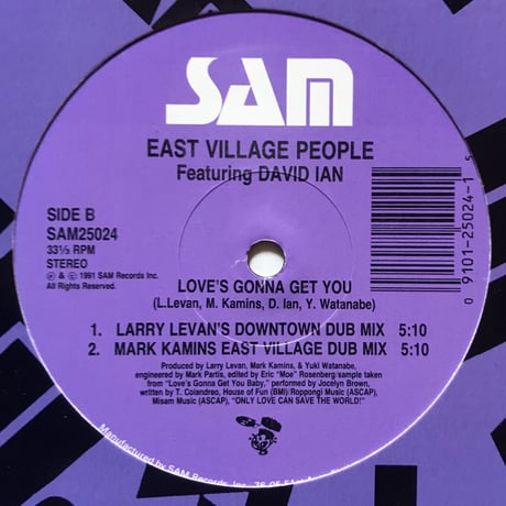 East Village People Featuring David Ian  - Love’s Gonna Get You