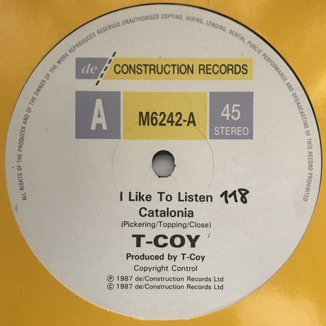 T-Coy - I Like To Listen / Catalonia / Da Me Mas