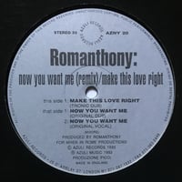 Romanthony - Make This Love Right / Now You Want Me