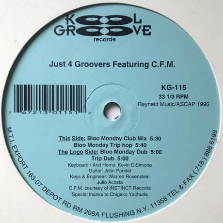 Just 4  Groovers Featuring C.F.M. - Bloo Monday