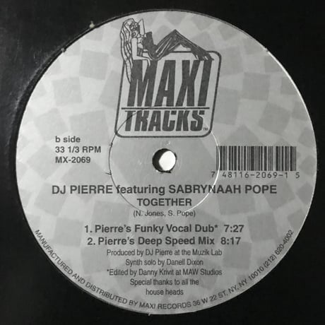 DJ Pierre Featuring Sabrynaah Pope - Together
