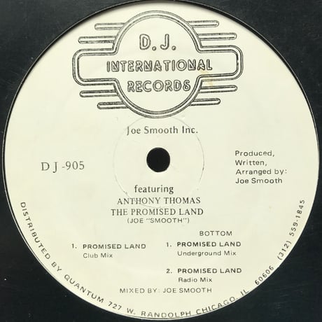 joe smooth inc. featuring anthony thomas the promised land