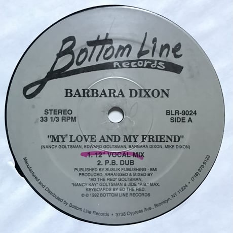 Barbara Dixon - My Love And My Friend