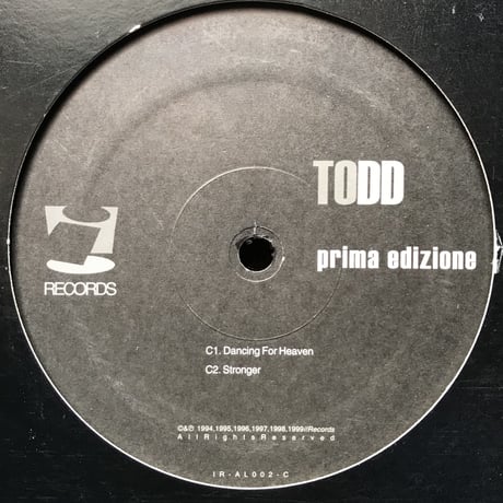 todd edwards prima edizione