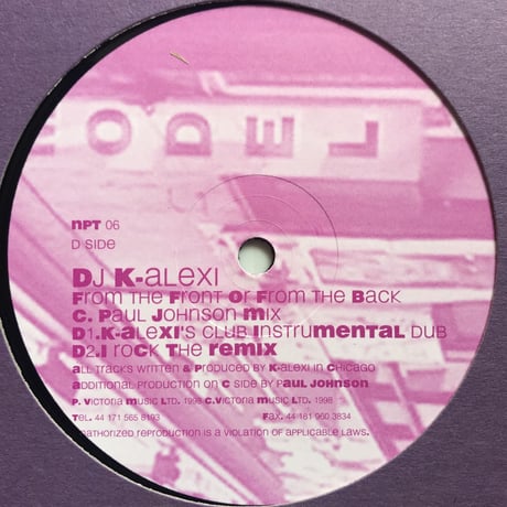 DJ K-Alexi - From The Front Or From The Back