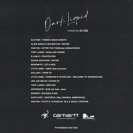 "DARK LIQUID" Mixed by DJ GQ