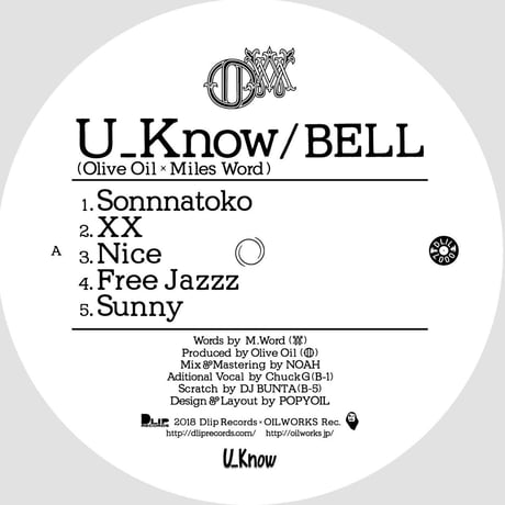 U_Know (OLIVE OIL × MILES WORD) / BELL [LP]
