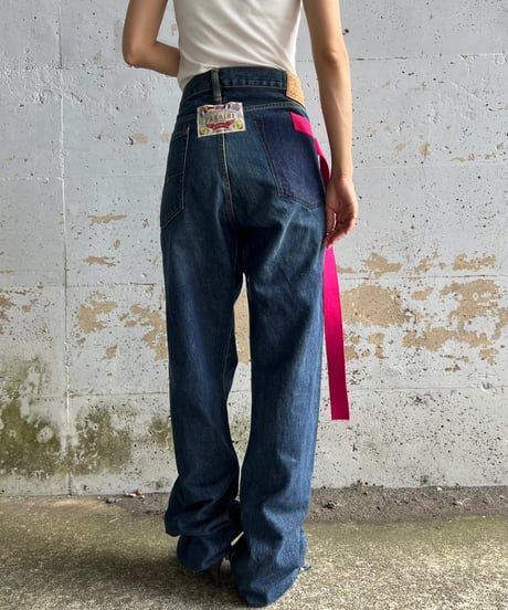 remake differences message denim pants