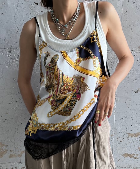 scarf lace camisole