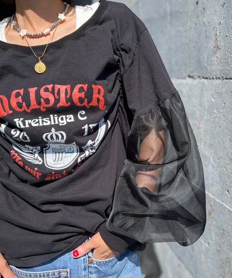 remake tulle sleeve tops